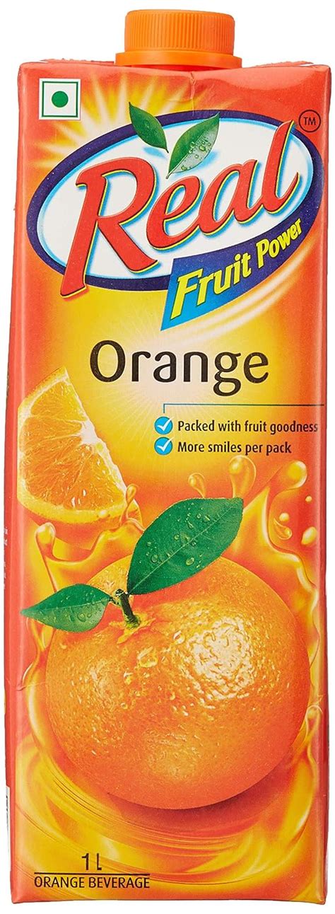 Real Orange Juice 1l Pack Of 2 Grocery And Gourmet Foods