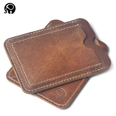 Enjoy free shipping and easy returns every day at kohl's. Crazy Horse Cowhide Leather Credit Card Holder Genuine Leather ID Card Holders Men Business ID ...