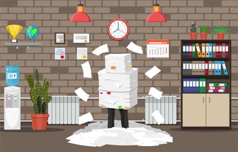 Best Chaos Office Illustrations Royalty Free Vector Graphics And Clip