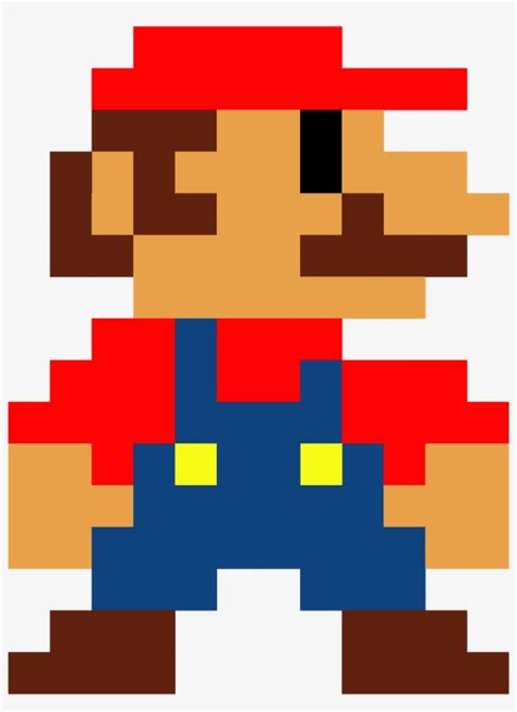 Pixel Mario Png Picture Library Mario Bros 64 Bits Transparent Png