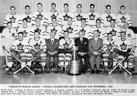 Toronto Maple Leafs 1949 Stanley Cup Winners And World Cha Flickr