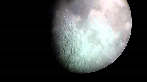 The Moon Through A Celestron Telescope Youtube
