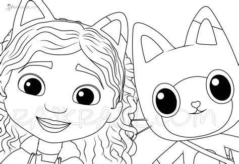 Gabby Pandy Paws Gabbys Dollhouse Coloring Pages Gabbys Dollhouse