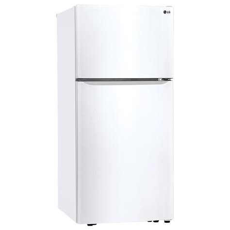 Lg 20 Cu Ft Top Freezer Refrigerator In Smooth White Nebraska Furniture Mart