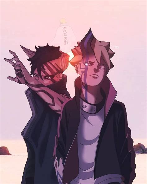 Boruto And Kawaki Karma Em 2021 Personagens De Anime Naruto Mangá