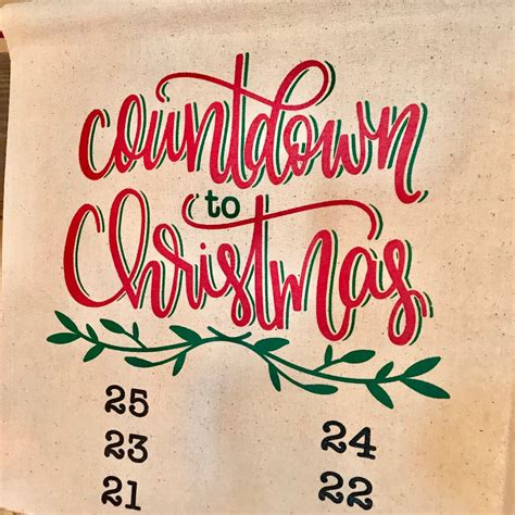 Countdown To Christmas Countdown To Christmas Sign Countdown Etsy