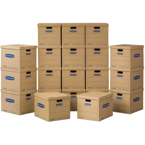 Bankers Box SmoothMove Classic Moving Boxes Medium 20pk (No Tape Required) - Walmart.com