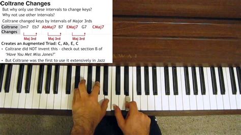 Jazz Piano Tutorial Coltrane Changes Explained Youtube