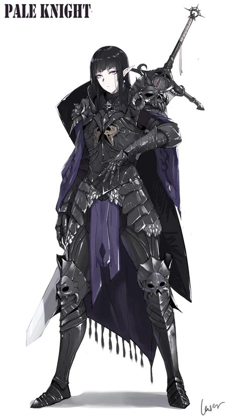 Pale Knight Original Anime Warrior Female Armor Female Character