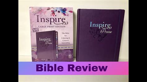 Nlt Inspire Praise Large Print Bible Review Youtube