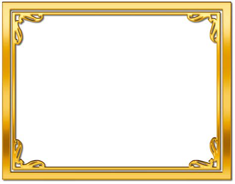 Golden border png, Golden border png Transparent FREE for download on