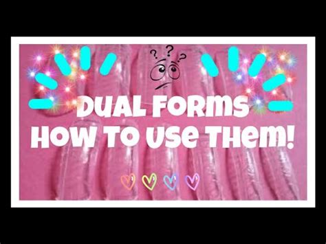 How to create polygel nails using dual forms! POLYGEL NAILS USING DUAL FORMS OR "POP-ITS" - YouTube