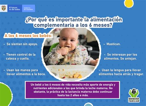 Cuándo debemos iniciar la alimentación complementaria en los bebés Portal ICBF Instituto