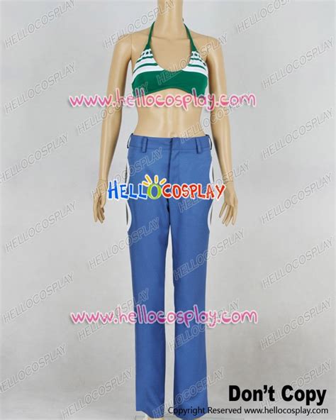 One Piece Cosplay Nami Green Bikini Suit Costume H008 On