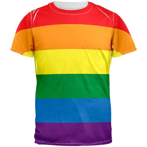 Old Glory Rainbow Gay Pride All Over Adult T Shirt Large Walmart