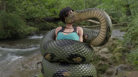 P2 Snake Squeeze Lara Croft Snake Commission 2 By Rebelscum5420 On