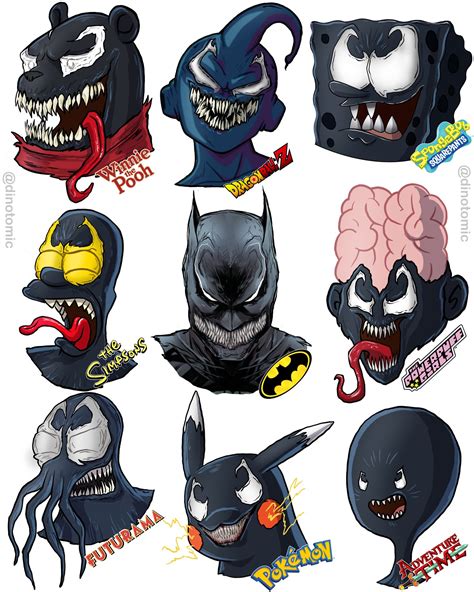 246 Venom Different Characters Dinotomic