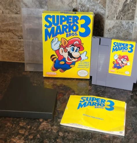 Super Mario Bros 3 Nintendo Nes Complete In Box Cib W Manual 9999