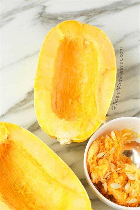 Whole, raw spaghetti squash, on the other hand, can keep for a few weeks in a cool, dark place, so you can stock up. How to Cook Spaghetti Squash {Microwave Method} - Spend ...