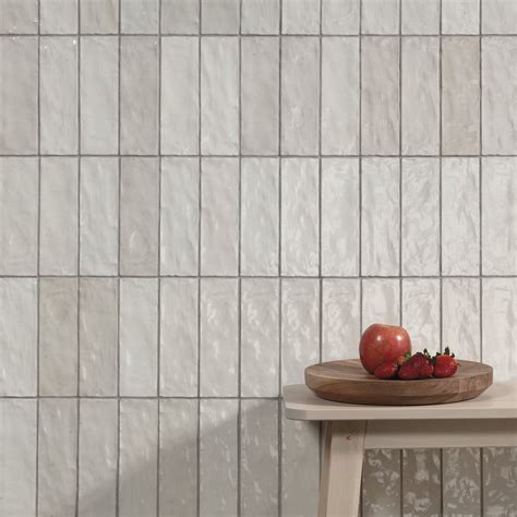Myriad 25x8 White Gloss Subway Tile — Urban Coast Tile