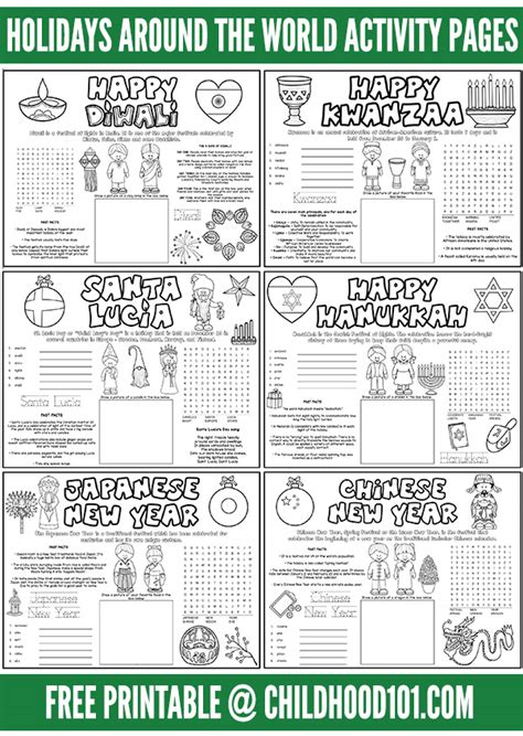 Holidays Around the World for Kids Worksheets | LaptrinhX / News