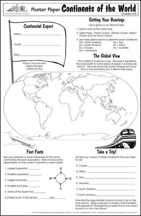 Continents Of The World Poster Paper 031917 Details Social Studies