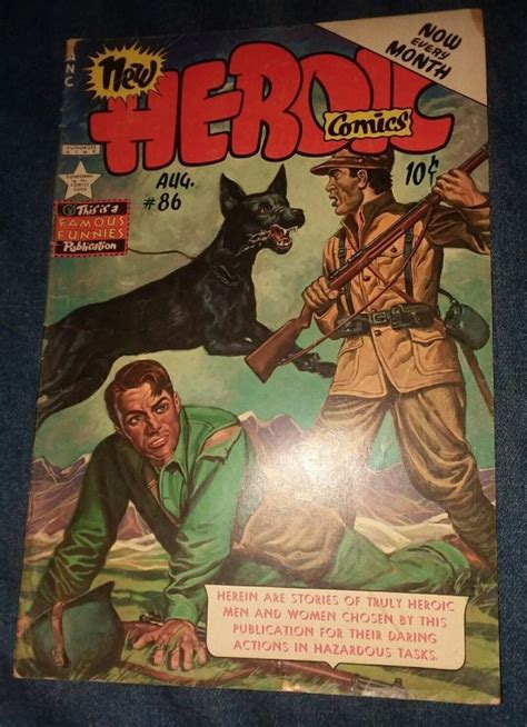 Heroic Comics 86 Golden Age 1953 Frank Frazetta Art War Comics Movie