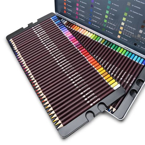 48 Oil Based Color Pencils For Drawing And Illustration Art N Fly
