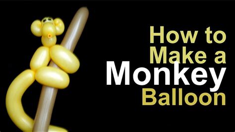 How To Make A Monkey Balloon Animal Youtube