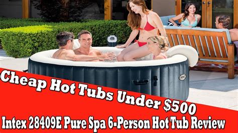 Cheap Hot Tubs Under 500 Intex 28409e Pure Spa 6 Person Hot Tub Review Youtube