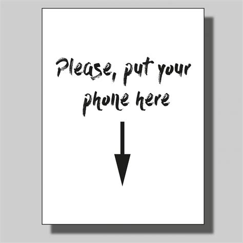 Please Put Your Phone Here Poster