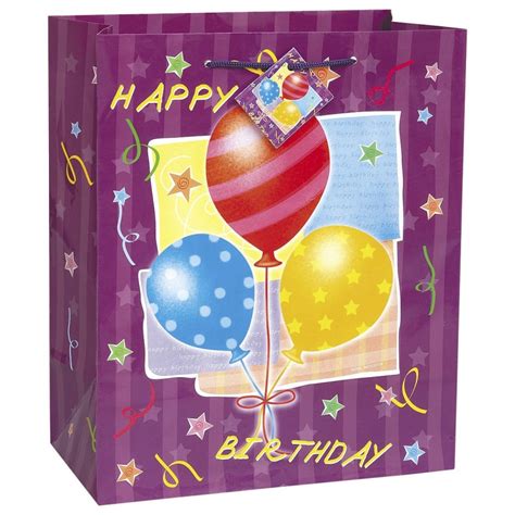 Magicballons T Bag Birthday Surprise T Bag Purple
