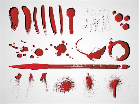 Blood Splatter Design Vector Art And Graphics