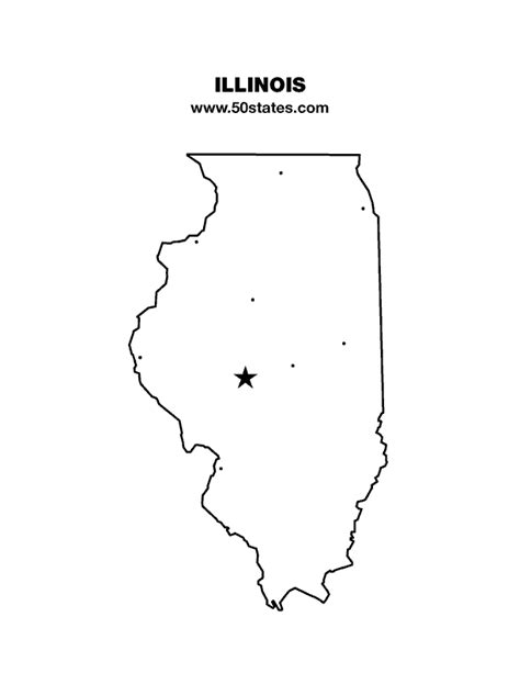 Illinois Map With Capital Green Gradient Low Poly Map Of Illinois