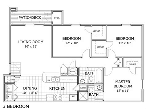 3 bedroom apartment floor plans india. 3 Bedroom | 3 Bed Apartment | Watermill Park Apartments