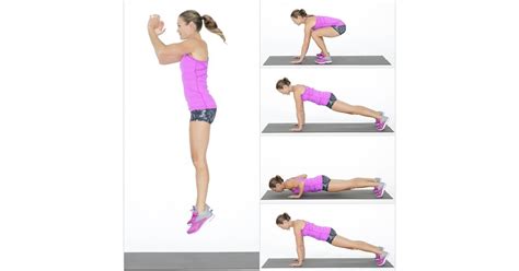 Burpee With Push Up The Busy Womans Workout Popsugar Fitness