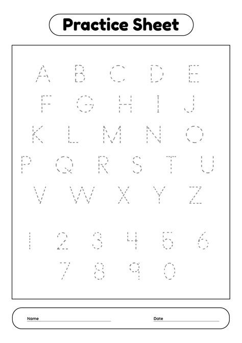 Kids Abc Writing Practice Sheets