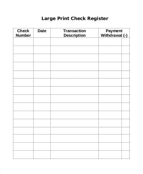 Temporary Works Register Template