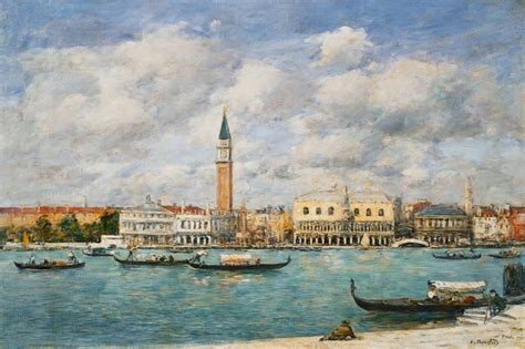 Venedig Blick Auf San Marco Und Den Cam Eugène Boudin