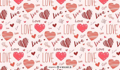 Hearts And Love Seamless Pattern Vector Download