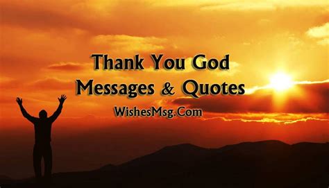 Thank You God Messages And Quotes For Everything Wishesmsg