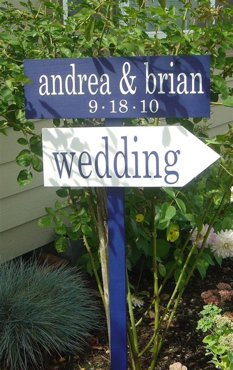 Items Similar To Personalized Directional Signs With Arrow With Bride