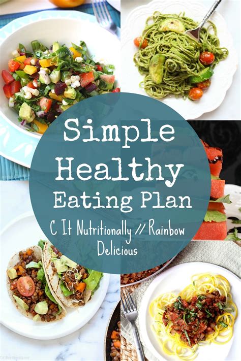 Simple Healthy Eating Plan C It Nutritionally Rainbow Delicious
