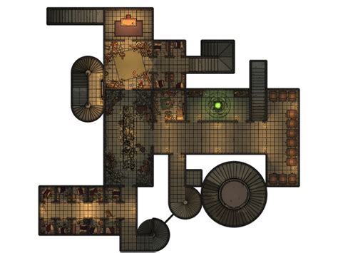 Castle Ravenloft Dungeons And Catacombs Map Walkerklo