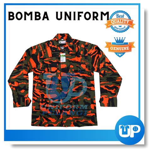 Falcon Baju Celoreng Uniform Cadet Bomba Pakaian Kadet Bomba Sekolah