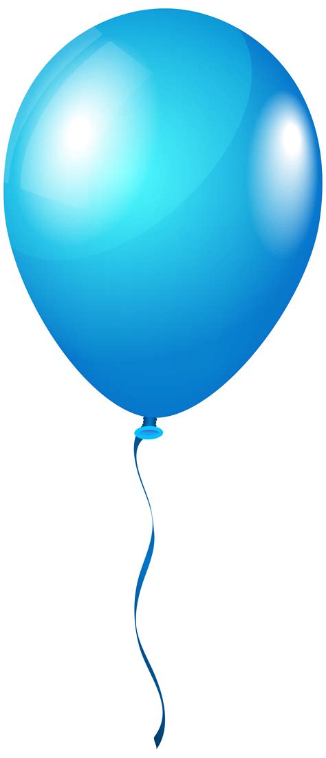 Blue Balloon Transparent Background