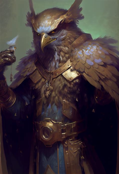 Anthro Bird Character Stock AI Sade DriveThruRPG Com
