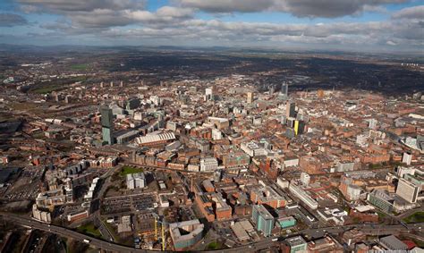 Manchester City Centre Panoramaaerial Photo Aerial Photographs Of