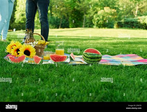 Still Life With Picnic Outdoors Stock Photo Alamy