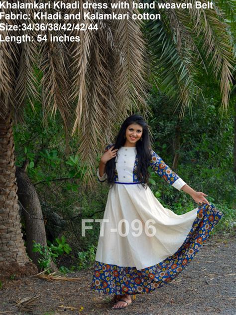 White And Blue 34 And 38 Khadi Designer Dress At Rs 1399 In Navi Mumbai